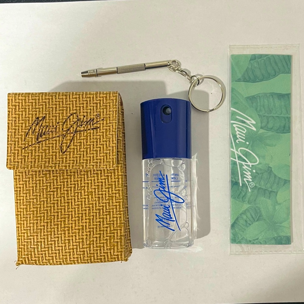Maui Jim Cleaning Kit - Cleaner Spray Mini Screwdriver and Cloth